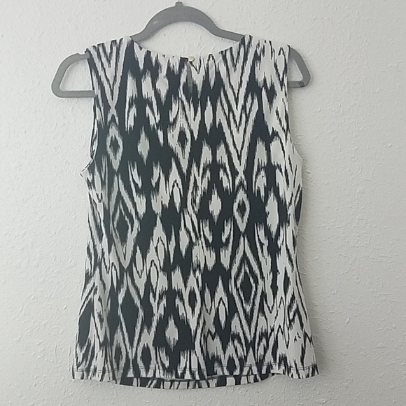 calvin klein PM Sleeveless blouse black white top - Picture 5 of 7
